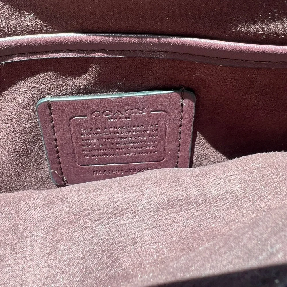 Black Leather Coach Tabby Shoulder Bag 26 - Picture 6 of 10